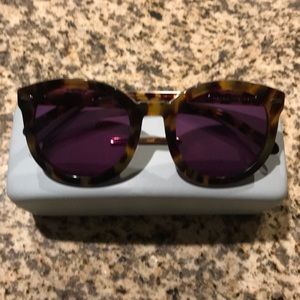 Karen Walker Super Duper round tortoise sunglasses